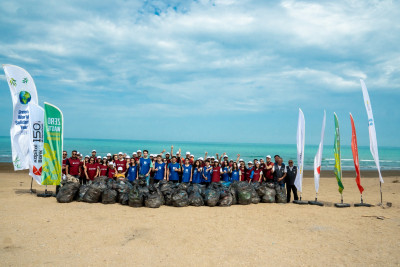 Xəzər sahillərində təmizlik aksiyası keçirilib