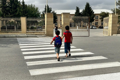 Bakıda piyada keçidləri yenilənib
