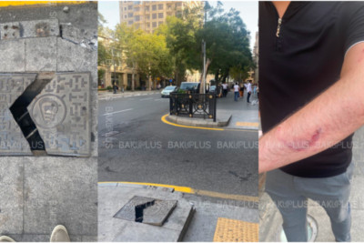 Masallıdan Bakıya gələn gənc kanalizasiya quyusuna düşdü