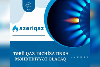 Suraxanı rayonunun bəzi ərazilərində qaz olmayacaq