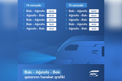 Bakı-Ağstafa-Bakı marşrutu üzrə yeni reyslər əlavə olunub
