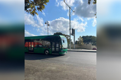 Elektrik avtobuslar Bakı küçələrində görüntülənib