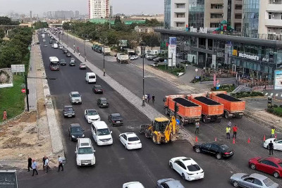 Xətai rayonunda təmir işləri aparılır