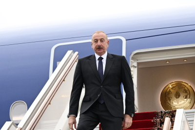 Azərbaycan Prezidenti İlham Əliyev Rusiyaya səfərə gəlib