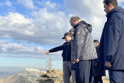 Kəmaləddin Heydərov uçqun təhlükəsi olan yerdə
