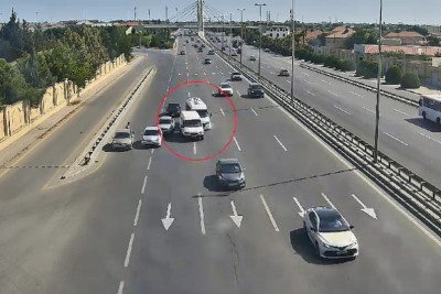 Ötən doqquz ayda videomüşahidə kameraları Bakıda 1 500-ə yaxın yol qəzasını qeydə alıb
