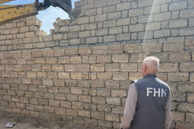 Hövsanda qanunsuz tikili söküldü - VİDEO