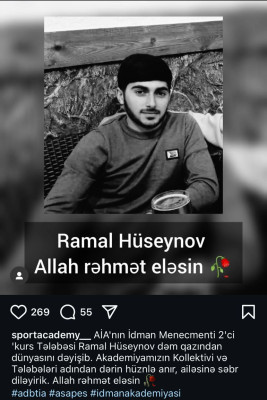 Tələbə dəm qazından öldü