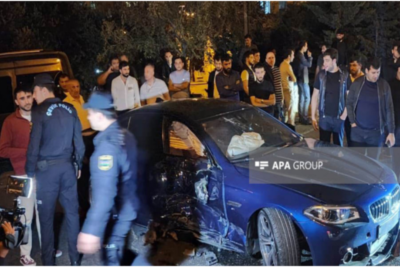 Paytaxtda xəsarətlə nəticələnən yol hadisəsi baş verib