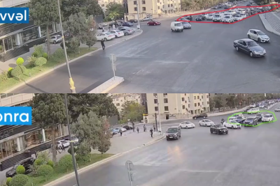 Bakıda daha bir yolda dəyişikliklər edilib - VİDEO