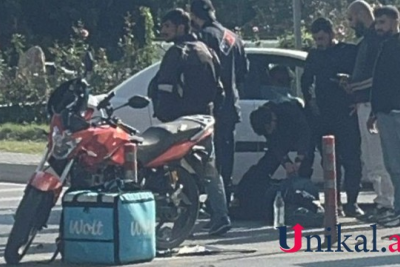 Bakıda avtomobil kuryeri vurub