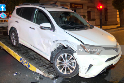 Bakıda zəncirvari qəza baş verib