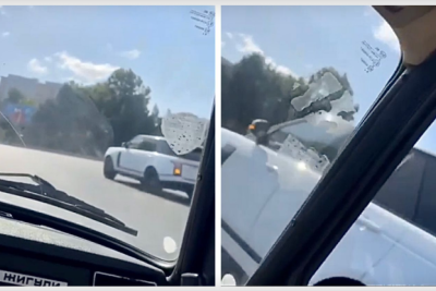 Bakıda “Range Rover”in sürücüsü qəza törədib - ANBAAN VİDEO