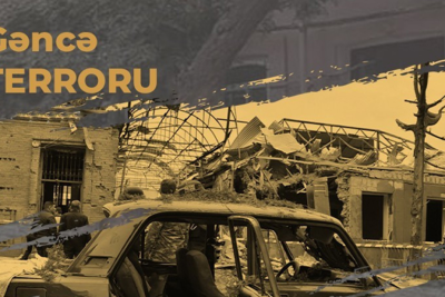 Ermənilərin Gəncəni üçüncü dəfə bombalamasından dörd il ötür   