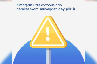 Puşkin küçəsində nəqliyyatın hərəkəti məhdudlaşdırılıb