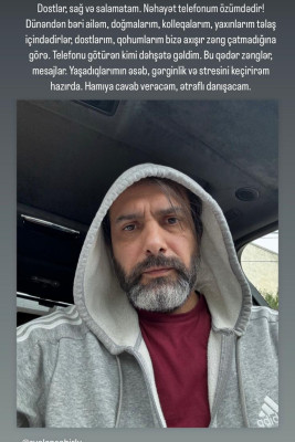 Ölüm xəbəri yayılan aktyordan AÇIQLAMA