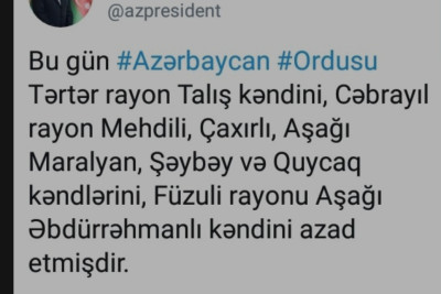 Vətən Müharibəsinin 7-ci günüdür