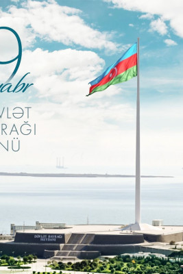 Mehriban Əliyeva Dövlət Bayrağı Günü münasibətilə paylaşım edib
