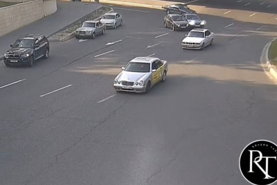 Bakıda baş verən qəzanın ANBAAN GÖRÜNTÜLƏRİ