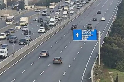 Hazırda bu yollarda tıxac var- SİYAHI