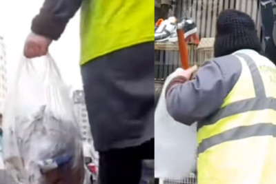 Nərimanovda süpürgəçi qadın fəryad etdi: “Niyə pulum yeyilməlidir?” - VİDEO