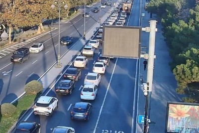 Bakının bu yollarında tıxac var - SİYAHI