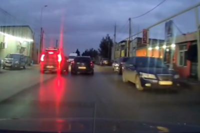 Bakıda sürücü insanların həyatını heçə saydı - ANBAAN VİDEO