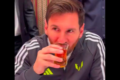 Messi Bakı səfərindən video paylaşdı