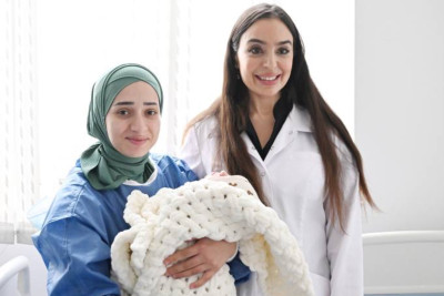 Leyla Əliyeva doğum evini ziyarət edib - FOTO