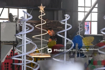 Yeni il atributlarının hazırlandığı emalatxanadan FOTOREPORTAJ