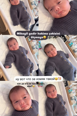Model Razi 2 aylıq övladının fotosunu paylaşdı - FOTO 