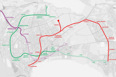 Bakıda yeni tikiləcək 10 metro stansiyası harada yerləşəcək? - SXEM 
