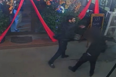 Bakıda restoranda soyğunçuluq - VİDEO