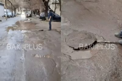 Yasamalda yolları bərbad küçə - İcra Hakimiyyətindən açıqlama