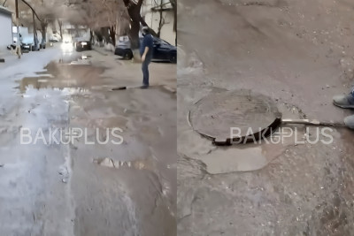 Yasamalda yolları bərbad küçə: “Kimsə bu həyətin böyük bir hissəsini özəlləşdirib” – ŞİKAYƏT + VİDEO
