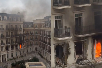 Ağ Şəhər ərazisindəki yanğın söndürülüb - YENİLƏNİB + VİDEO 