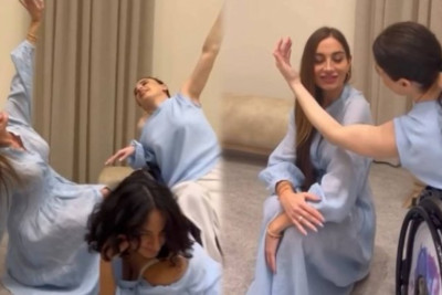 Arzu Əliyevadan maraqlı rəqs - VİDEO 