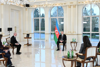 Prezident İlham Əliyev yerli televiziya kanallarına müsahibə verib - VİDEO