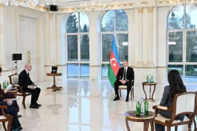 İlham Əliyevin müsahibəsinin KADRARXASI GÖRÜNTÜLƏRİ