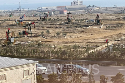 Bayılda iki avtomobil toqquşub - FOTO 