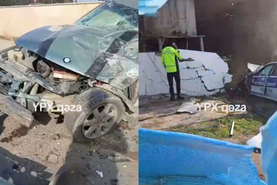 Bakı-Sumqayıt yolunda YPX avtomobili qəzaya uğrayıb