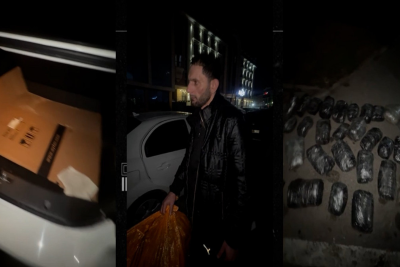 Bakıda avtomobildə 32 kq narkotik aşkarlanıb - VİDEO