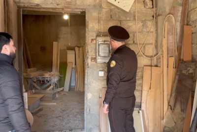 Dərnəgüldə yanğın təhlükəli taxta sexinin fəaliyyəti dayandırılıb - VİDEO 