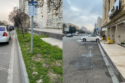 Bakıdakı avtoyuma məntəqələri piyadaları narahat edir: “Adamın üstü su olur” - FOTO