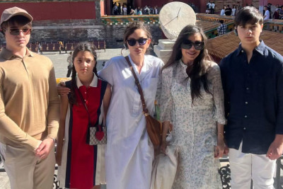 Leyla Əliyeva Pekindən paylaşım edib