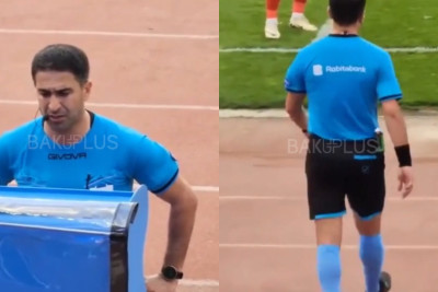 "Penaltidir, amma vermirəm" - "Qarabağ"ın oyununu idarə edən hakim - VİDEO 