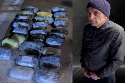 Sabunçuda avtomobildə 29 kq narkotik aşkarlanıb - VİDEO