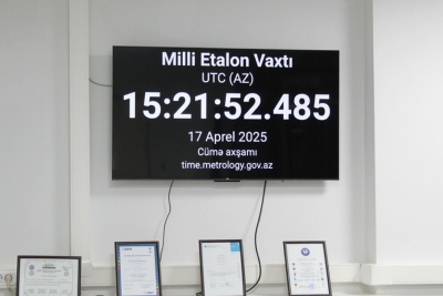 Azərbaycanda Milli Etalon Vaxtı yaradılır   