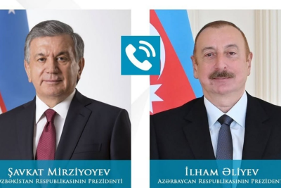 Şavkat Mirziyoyev İlham Əliyevə zəng edib