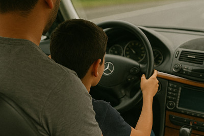 Körpə uşaqla avtomobil idarə edən sürücülərə müraciət olunub